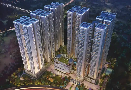 Sattva Lakeridge Aerial View Sattva Lakeridge Aerial View by Sattva Group located in Neopolis, Kokapet, Hyderabad West